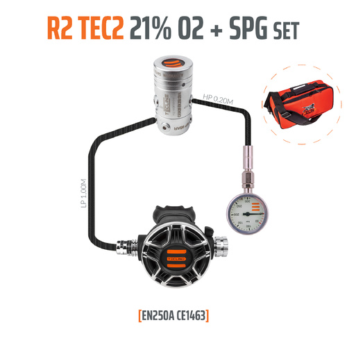  REGULATORE R2 TEC2 21% O2 G5/8 CON SPG, STAGE SET - EN250A